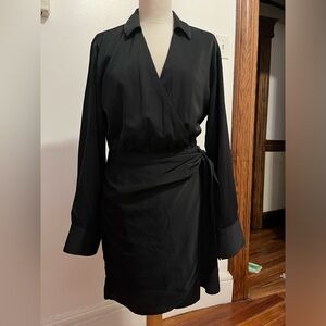 Abercrombie and Fitch Long Sleeve Draped Shirt Dress